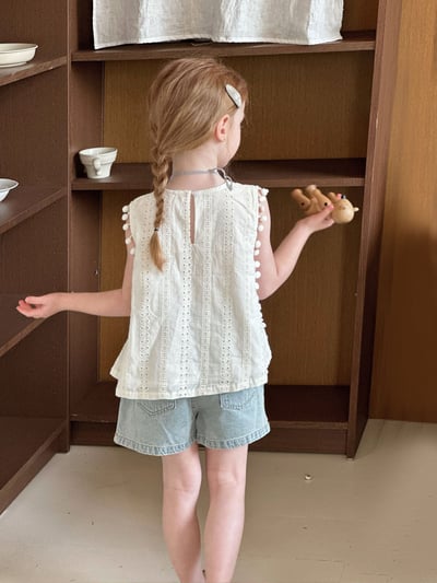 蕾絲無袖娃娃上衣4