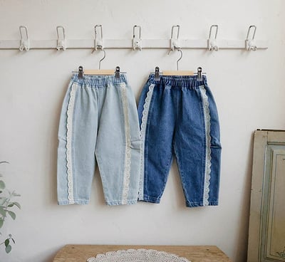 甜美蕾絲牛仔褲2