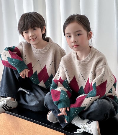 復古菱格聖誕氛圍毛衣(大人)5