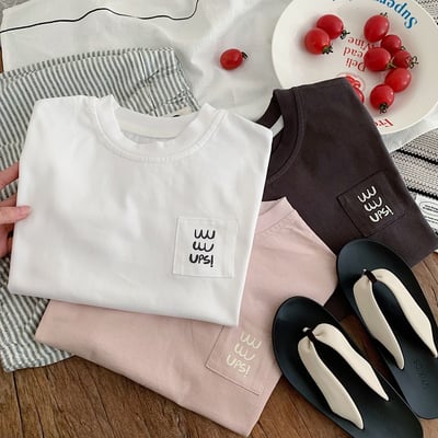 簡約小標短袖T恤6