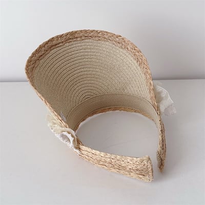 甜美花邊空頂帽4