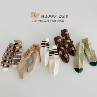 咖色系小熊襪組2