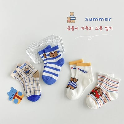 可愛小熊襪子組1