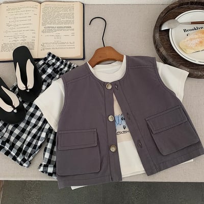 男孩工裝外搭背心5