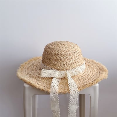 甜美蝴蝶結草帽3