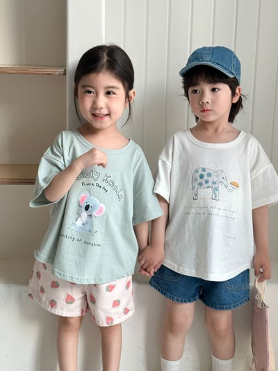 可愛手繪風動物T恤3