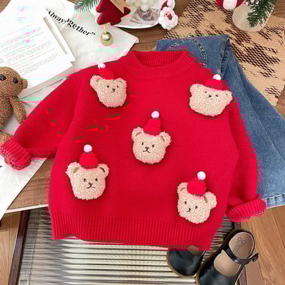 聖誕小熊娃娃針織毛衣2