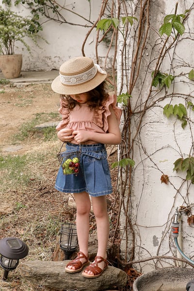 甜美蕾絲荷葉袖上衣4