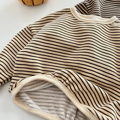 百搭條紋上衣-咖904