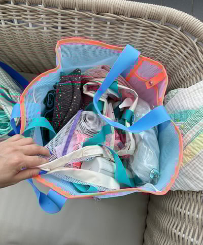 大容量網格收納袋6