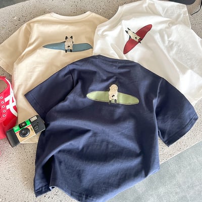 可愛小狗字母短袖T恤1