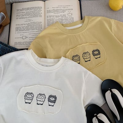 卡通貼布短袖T恤5