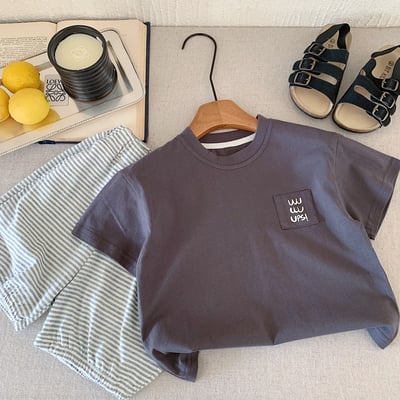 簡約小標短袖T恤4