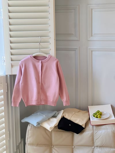 刺繡樱桃針織外套2