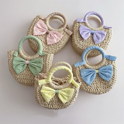 兒童草編手提包1