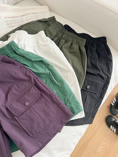 尼龍涼感速乾五分褲13