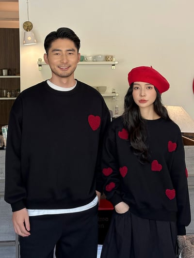 紅色愛心加絨上衣(大人)7