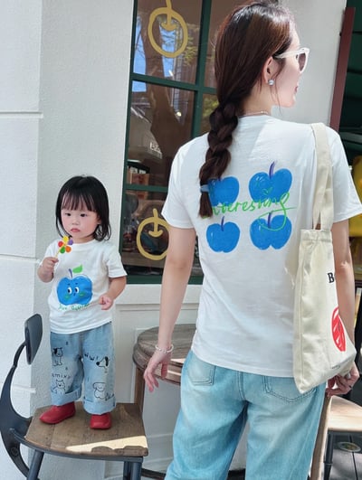 小蘋果短袖T恤親子裝6