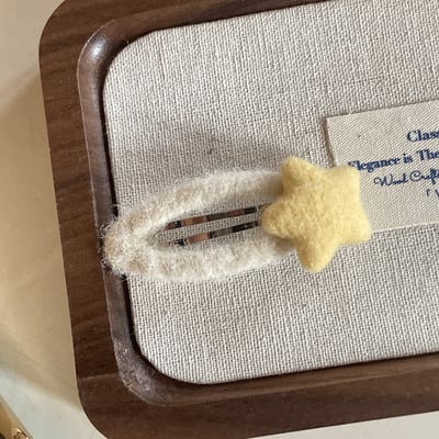 星星愛心撞色髮夾4