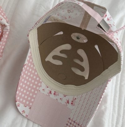 成人款 拼布碎花鴨舌帽4