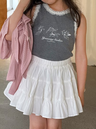 立體蕾絲花邊背心2