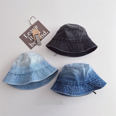 兒童漸變色牛仔漁夫帽1