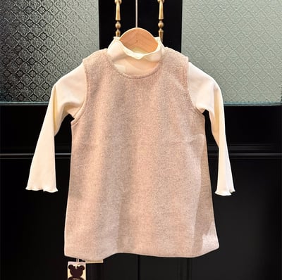 毛呢外套背心裙套裝3