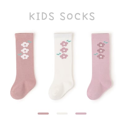 可愛圖案膝上襪1