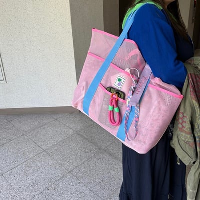 大容量網格收納袋2