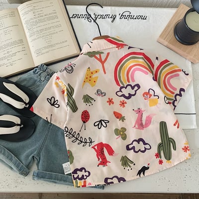 繽紛卡通花襯衫2