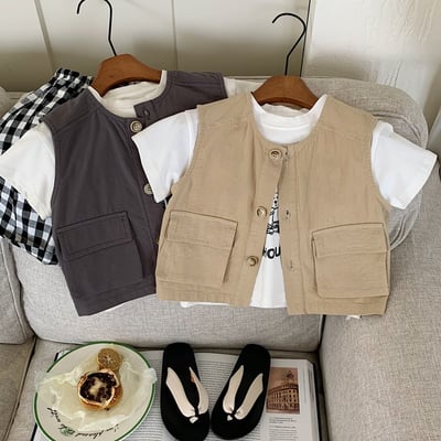 男孩工裝外搭背心2