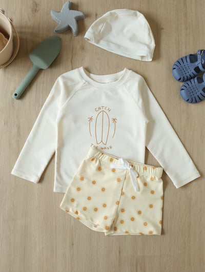 男童兩件式泳裝含泳帽4