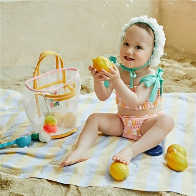 繽紛撞色網格水桶包3