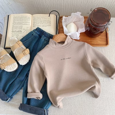 半高領磨毛打底上衣4