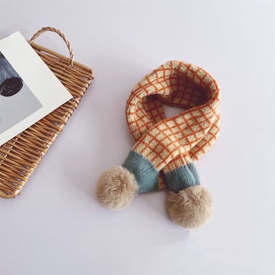 幾何格紋交叉圍脖3