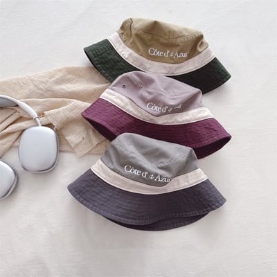 簡約拼色漁夫帽2