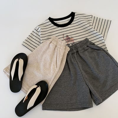 口袋卡通休閒棉質短褲2