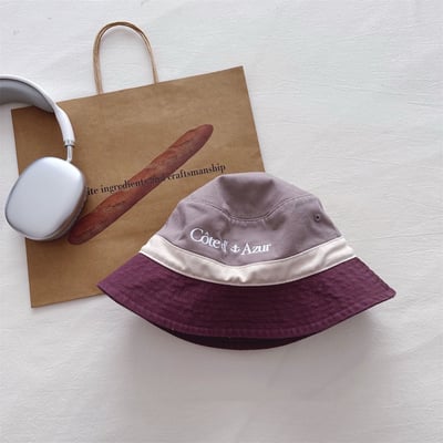 簡約拼色漁夫帽3