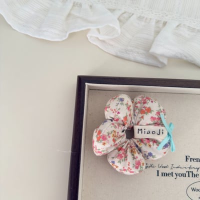 花朵丸子頭髮圈5