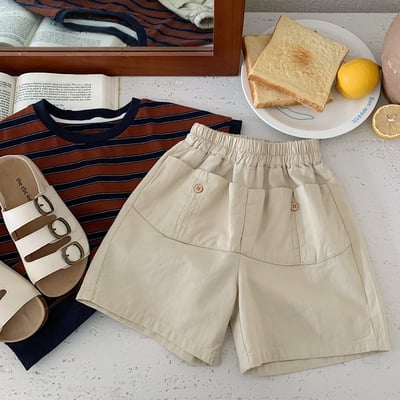 純色口袋短褲3