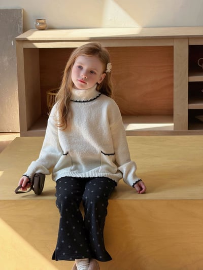 簡約小高領毛衣-2色5