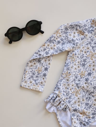 女童長袖拉鍊泳衣含帽10