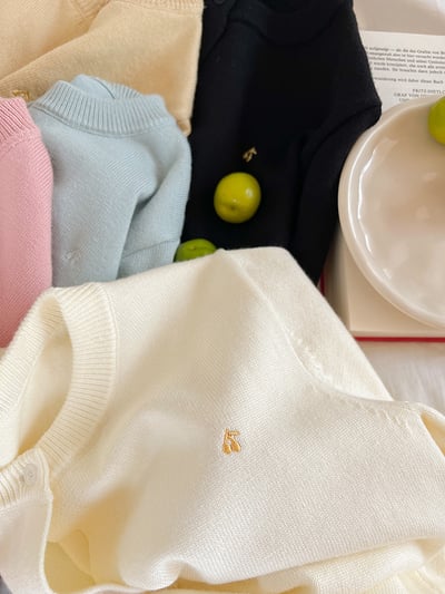 刺繡樱桃針織外套9