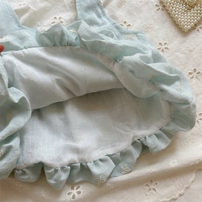 蝴蝶結刺繡方領娃娃衫6