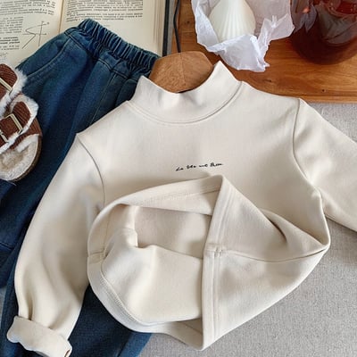 半高領磨毛打底上衣9