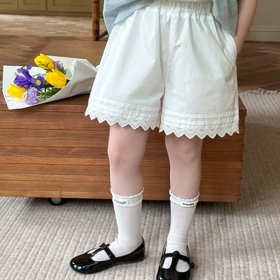 百搭蕾絲邊短褲3