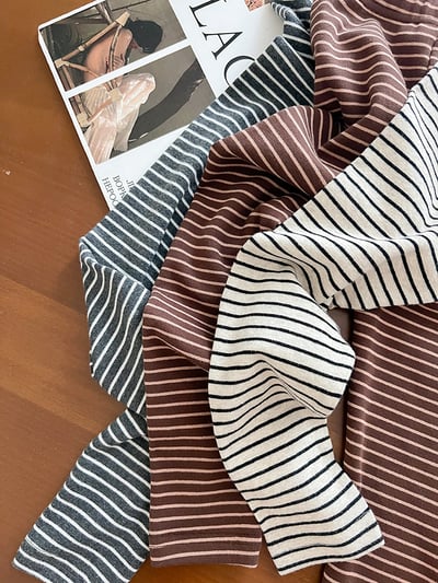 彈力條紋內搭褲4