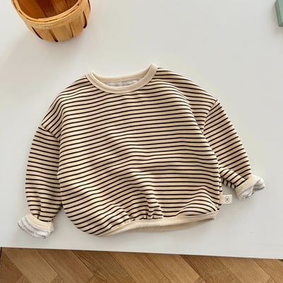 百搭條紋上衣-咖903