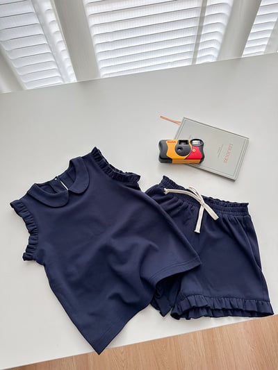 娃娃領花邊套裝10