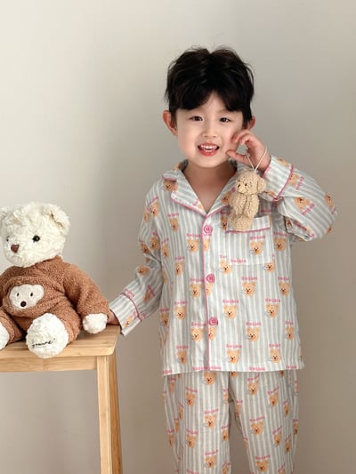 純棉紗布長袖家居服7